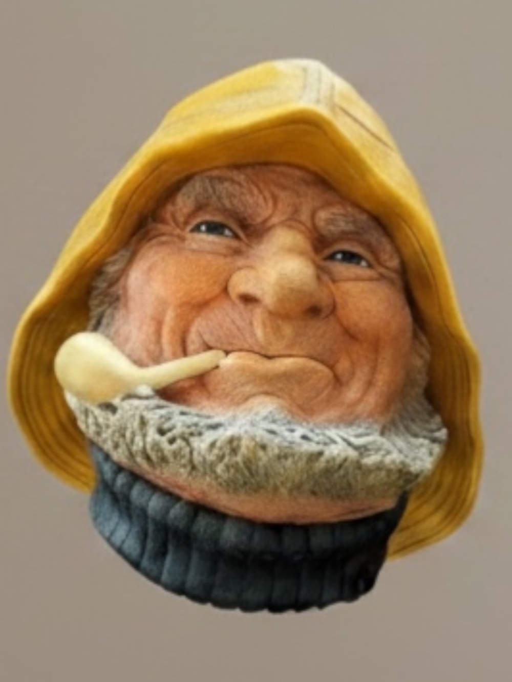 Vintage Bossons Chalkware “Old Salt Fisherman” Head 1971 England